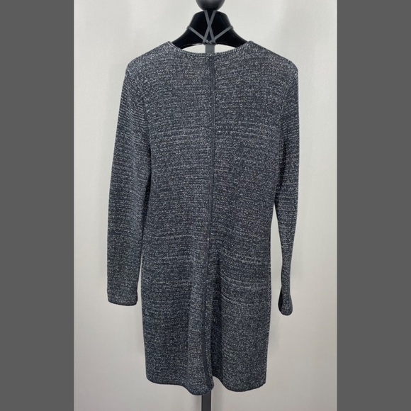 Talbots Sweater Womens Small petite black knit zip cardigan tunic casual - Picture 6 of 8